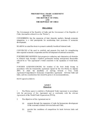 PREFERENTIAL TRADE AGREEMENT